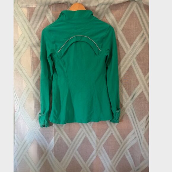 Bright Green Athletic Sip Up Hoodie - Picture 5 of 8